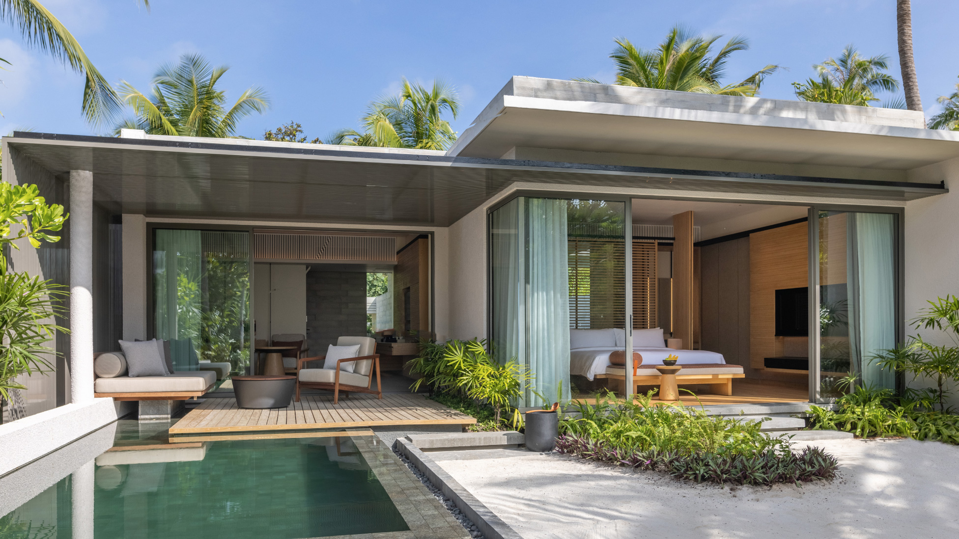 Alila Kothaifaru Maldives Sunset Beach Pool Villa