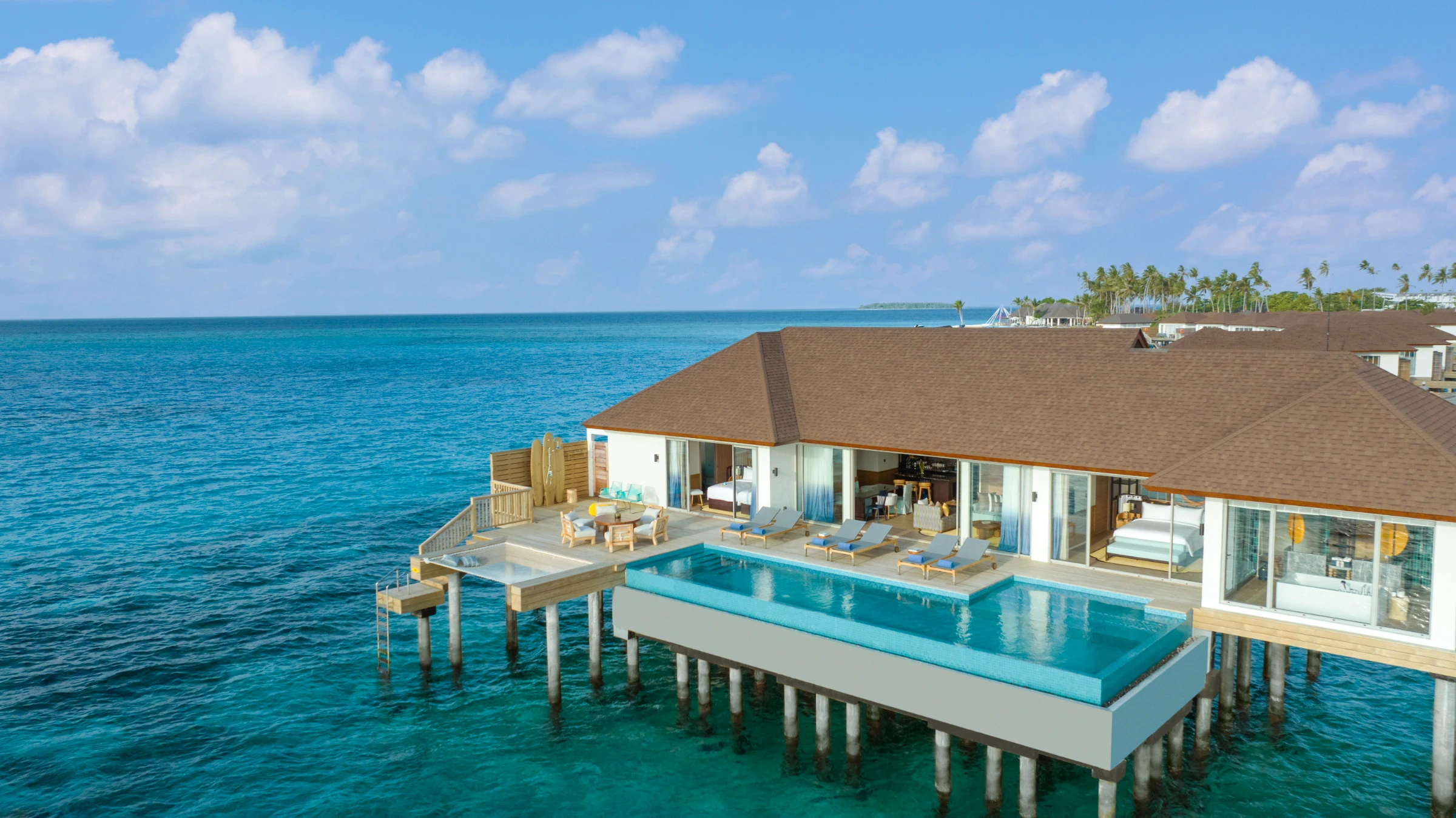 Avani+ Fares Maldives Resort Three Bedroom Sunset Overwater Pool Residence